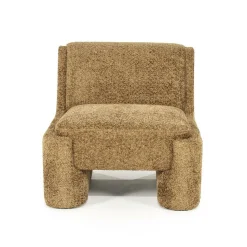 Fauteuil Omla Fluffy - Mosterd - Loft24.nl
