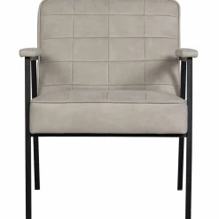 Fauteuil Patchwork PU - Naturel - Loft24.nl