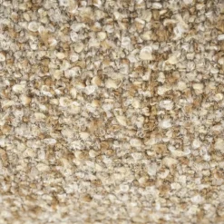 Fauteuil Reza Bouclé en naturel eikenhout - Taupe - Loft24.nl