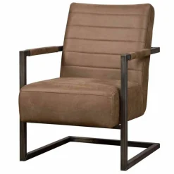 Fauteuil Rocca Leder - Bruin - Loft24.nl
