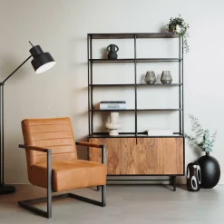 Fauteuil Rocca Leder - Cognac - Loft24.nl