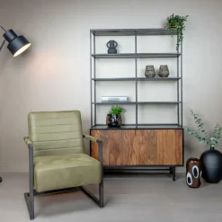 Fauteuil Rocca Leder - Groen - Loft24.nl