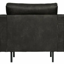 Fauteuil Rodeo Classic Gerecycled Leer - Zwart - Loft24.nl