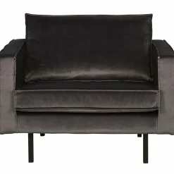 Fauteuil Rodeo Velvet - Antraciet - Loft24.nl