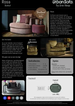 Fauteuil Rosa - zelf samenstellen - Loft24.nl