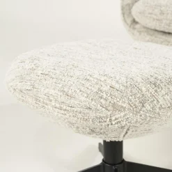 Fauteuil Ryan Met hocker Bouclé - Beige - Loft24.nl