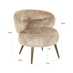 Fauteuil Sabor Sheep - Naturel - Loft24.nl
