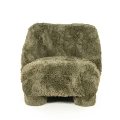 Fauteuil Samson Fluffy - Groen - Loft24.nl