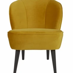 Fauteuil Sara Velvet - Okergeel - Loft24.nl