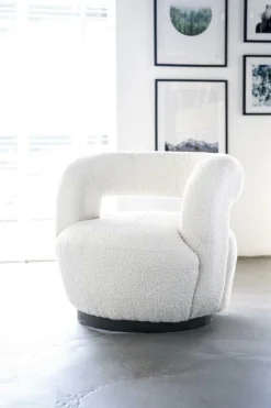 Fauteuil Sharon Bouclé - Beige - Loft24.nl