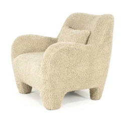 Fauteuil Shaun Sheep stof - Taupe - Loft24.nl