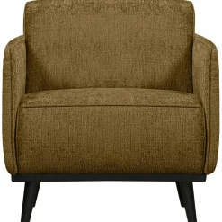 Fauteuil Statement met Armleuning Structure Velvet - Brass - Loft24.nl