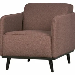 Fauteuil Statement met armleuning Bouclé - Coffee - Loft24.nl