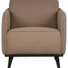 Fauteuil Statement met armleuning Bouclé - Nougat - Loft24.nl