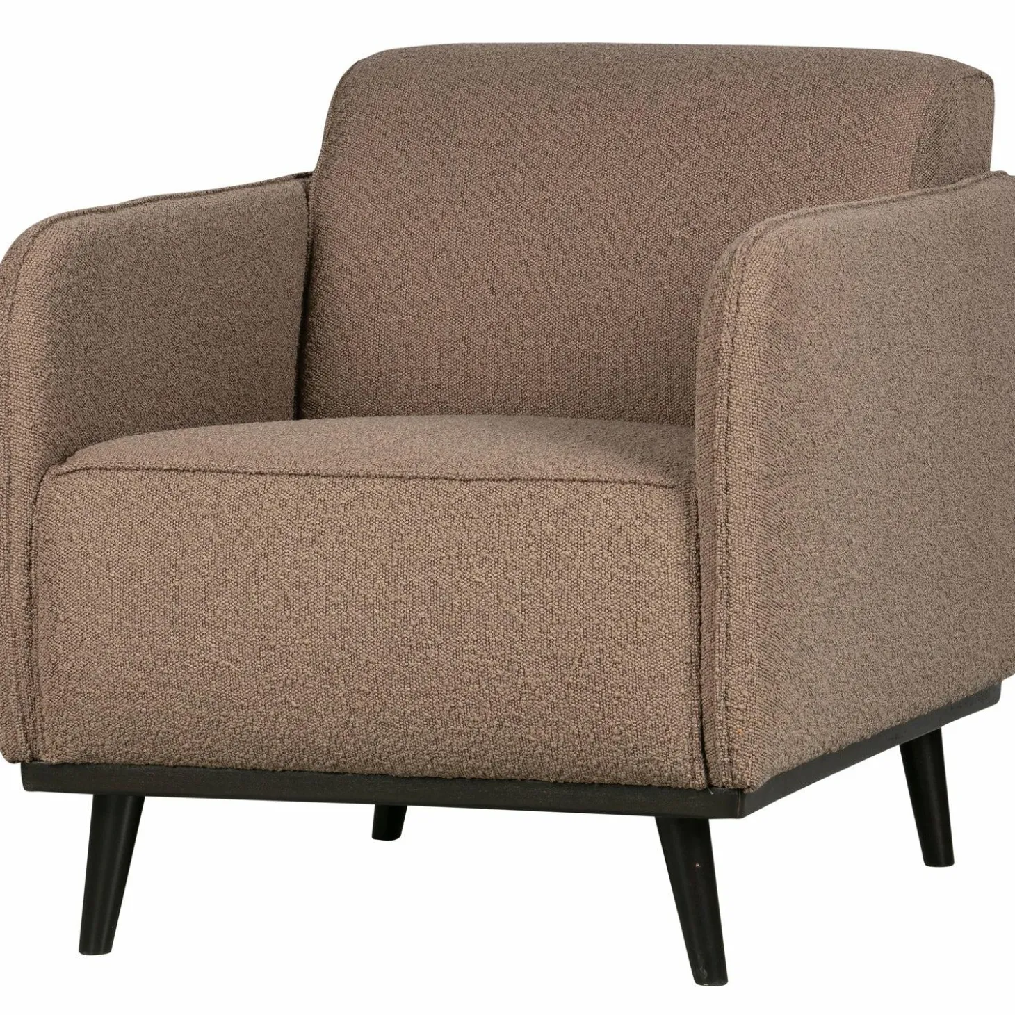 Fauteuil Statement met armleuning Bouclé - Nougat - Loft24.nl