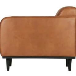 Fauteuil Statement met armleuning Lederlook - Cognac - Loft24.nl