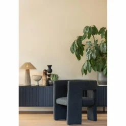 Fauteuil Tiwa Bouclé - Donkergrijs - Loft24.nl