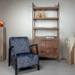 Fauteuil Villa Velvet - Antraciet - Loft24.nl