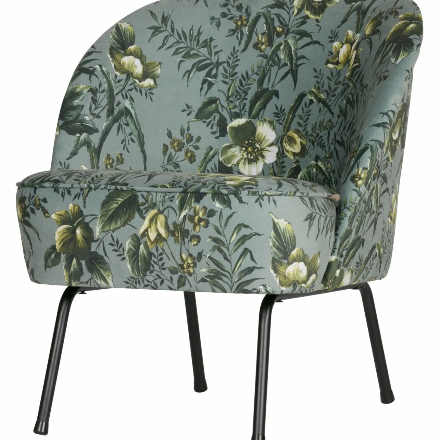 Fauteuil Vogue Velvet Fluweeel - Poppy Grijs - Loft24.nl