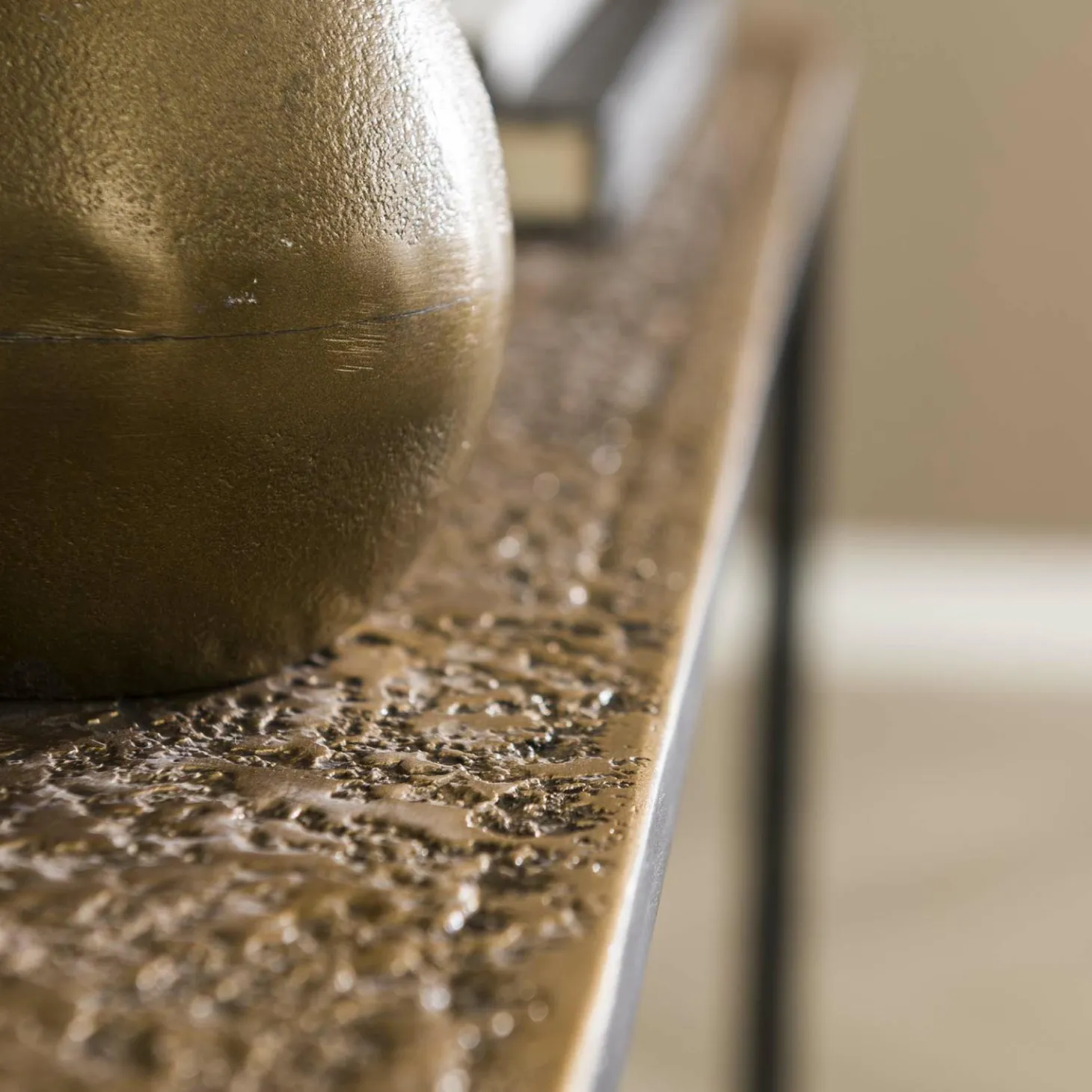 Haltafel Iron Metallic Antiek Brons 75cm - Loft24.nl