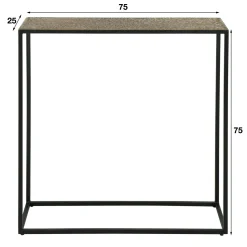 Haltafel Iron Metallic Antiek Brons 75cm - Loft24.nl