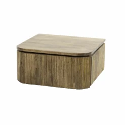 Hangend Nachtkastje Wave Mangohout met 1 lade - Loft24.nl