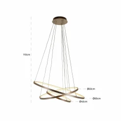 Hanglamp Amira goud - Loft24.nl