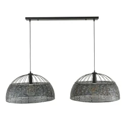 Hanglamp Armor Zwart Bruin - 2 lampen - Loft24.nl