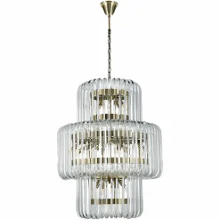 Hanglamp Chenna Glas 80 x 80cm - Loft24.nl