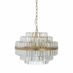 Hanglamp Desire Crystal 49cm kleur Brushed Gold - Loft24.nl