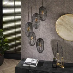 Hanglamp Hannah-Getrapt 5 Lampen - Loft24.nl