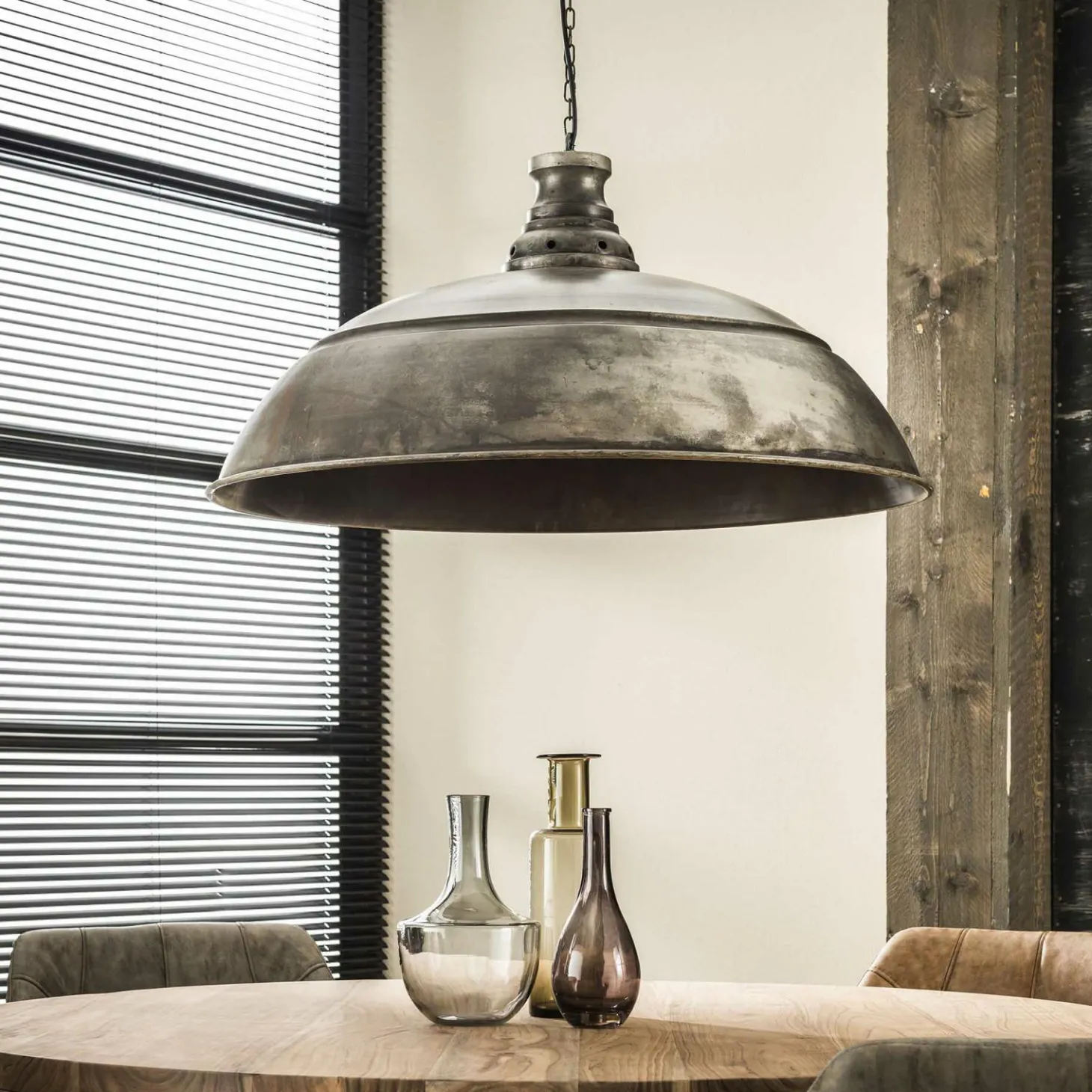 Hanglamp Industry Ø80 met 1 lamp - Metaal - Loft24.nl