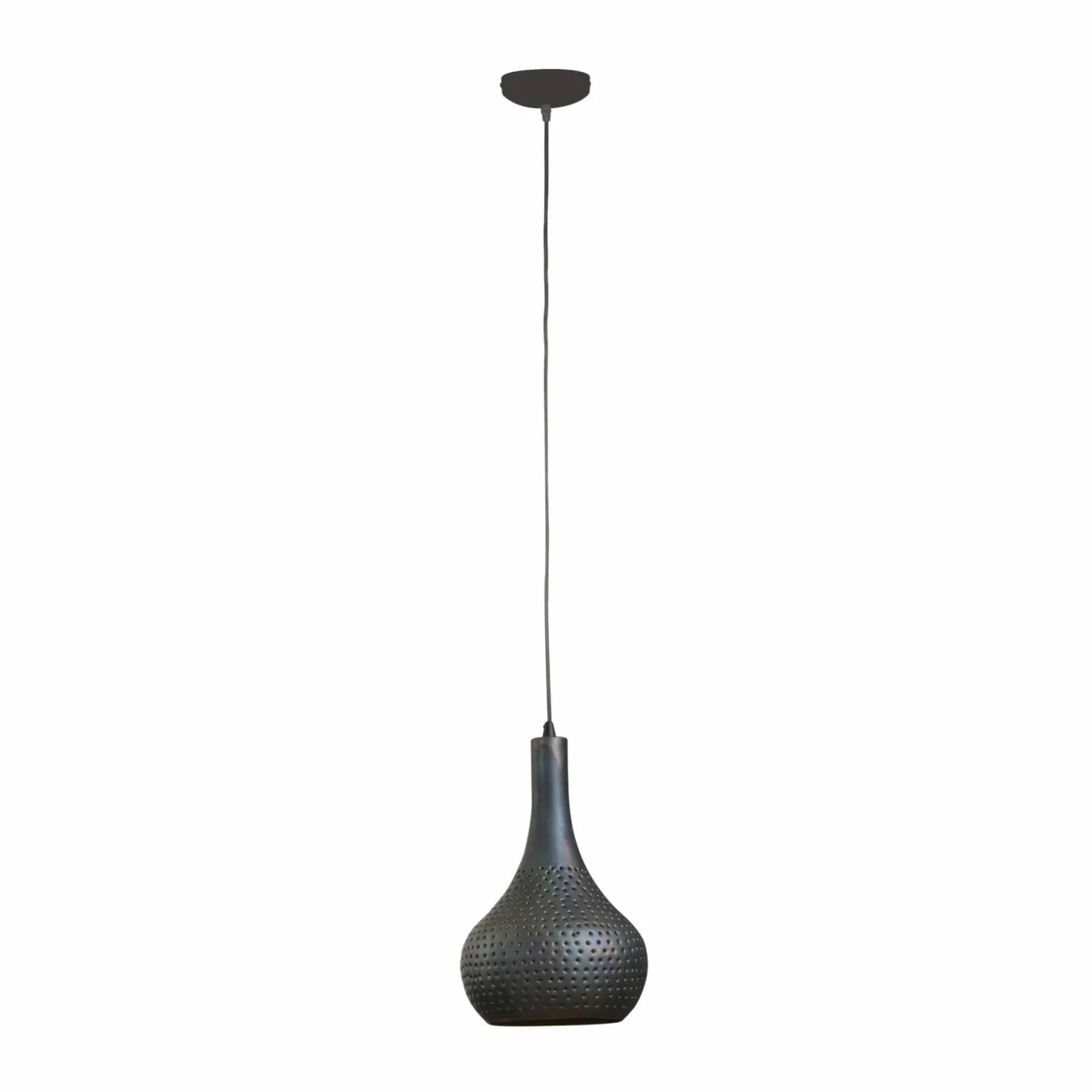 Hanglamp Industry Concrete Zwart Bruin - 1 lamp - Loft24.nl