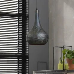 Hanglamp Industry Concrete Zwart Bruin - 1 lamp - Loft24.nl