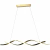 Hanglamp Lorine 100cm kleur Brushed Gold - Loft24.nl