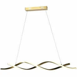 Hanglamp Lorine 100cm kleur Brushed Gold - Loft24.nl