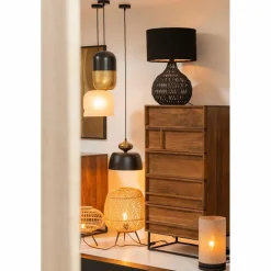 Hanglamp Micah Glas kleur Mat Wit - Loft24.nl