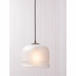 Hanglamp Micah Glas kleur Mat Wit - Loft24.nl