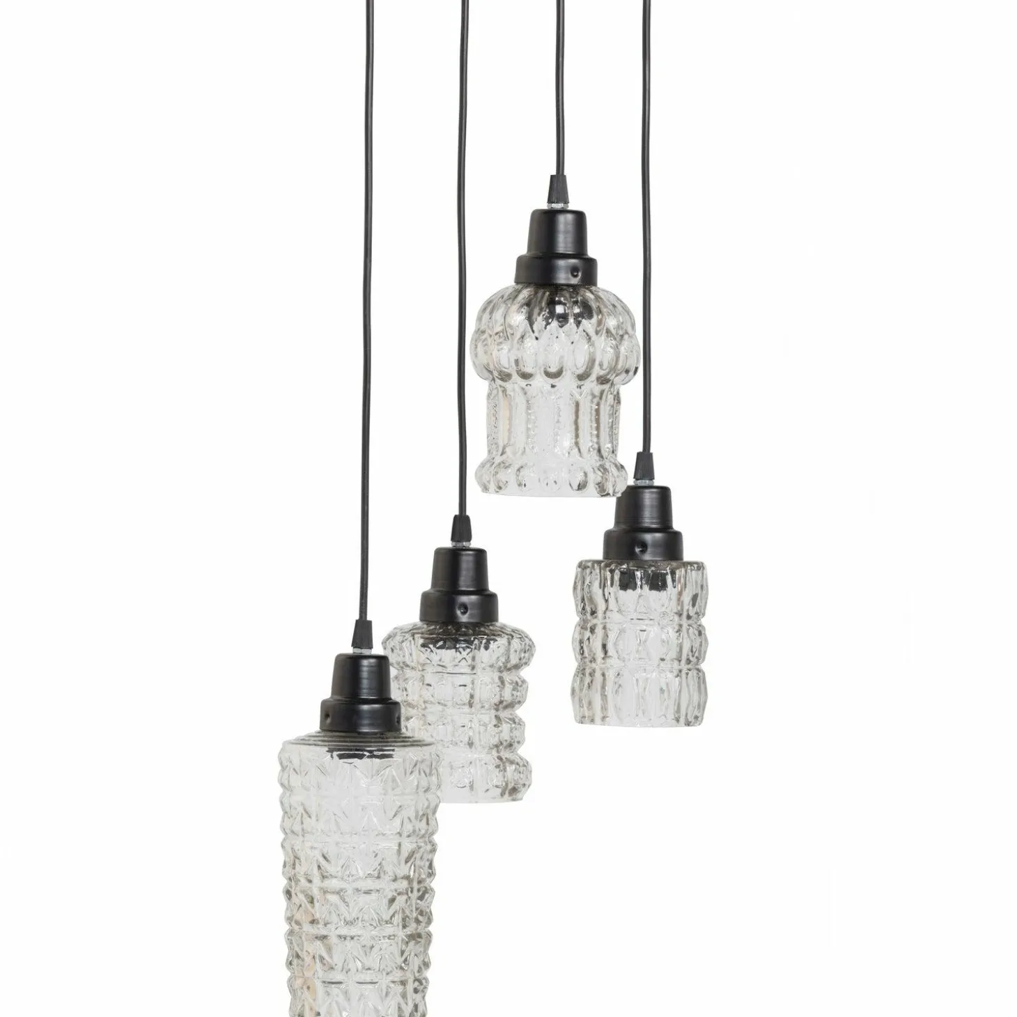 Hanglamp Multiple Glas 4-lamps - Loft24.nl