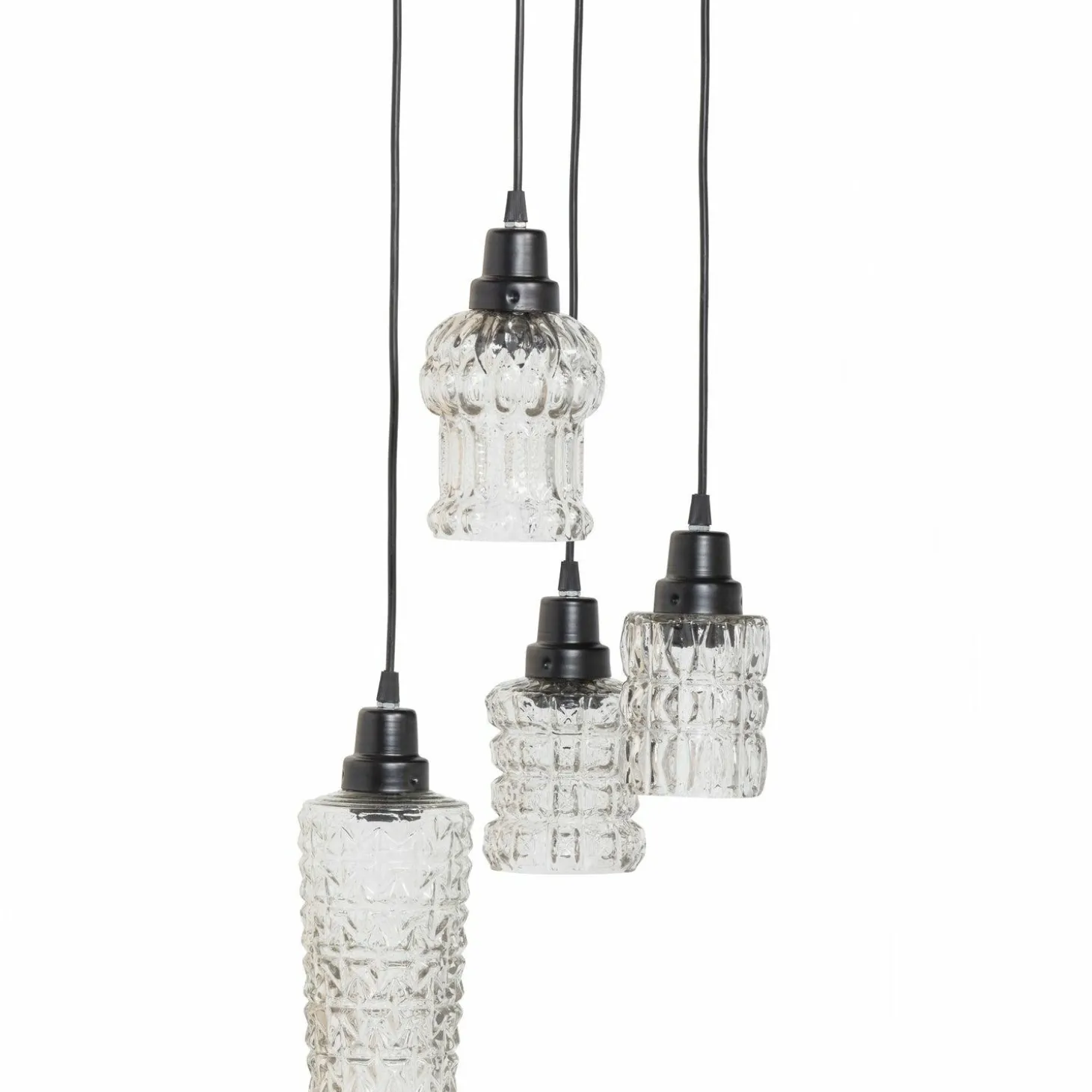 Hanglamp Multiple Glas 4-lamps - Loft24.nl