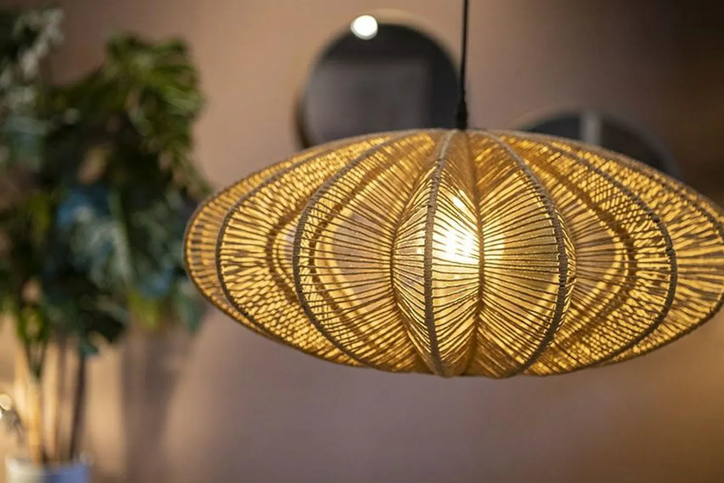 Hanglamp Nimbus Metaal en touw - Naturel - Loft24.nl