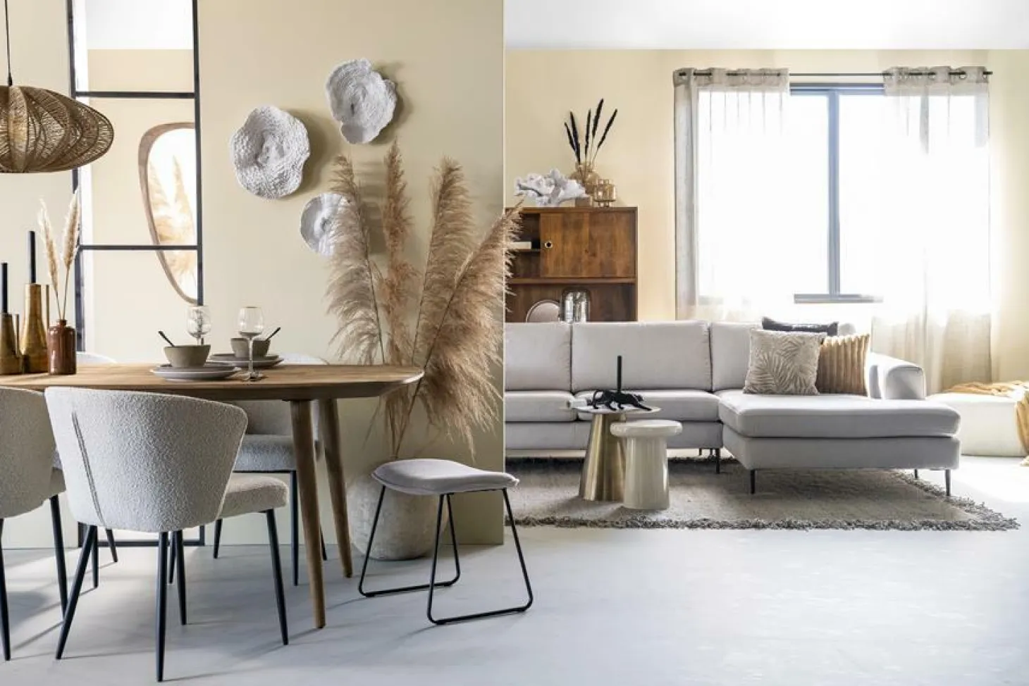 Hanglamp Nimbus Metaal en touw - Naturel - Loft24.nl