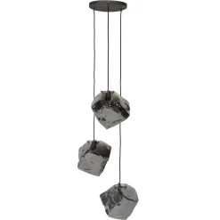 Hanglamp Rock Getrapt met 3 lampen Chromed Glass - Loft24.nl