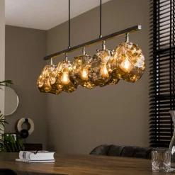 Hanglamp Rock Getrapt met 5 lampen Chromed Glass - Loft24.nl