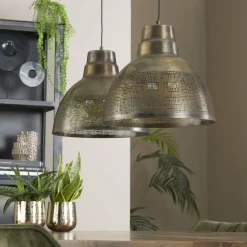 Hanglamp Screen Antiek Brons - 2 lampen - Loft24.nl