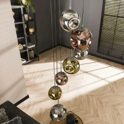 Hanglamp Stellar Getrapt met 7 lampen - Loft24.nl