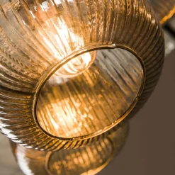 Hanglamp Stripe met 7 lampen - Smoke Glas - Loft24.nl