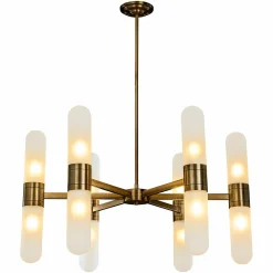 Hanglamp Tricon Glas kleur Brons - Loft24.nl