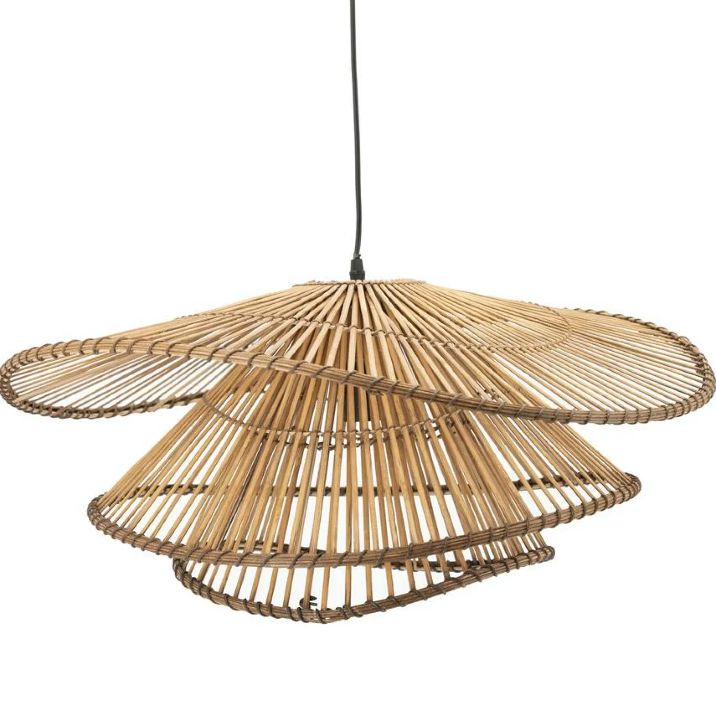 Hanglamp Yarin Rattan en bamboe 65cm - Loft24.nl