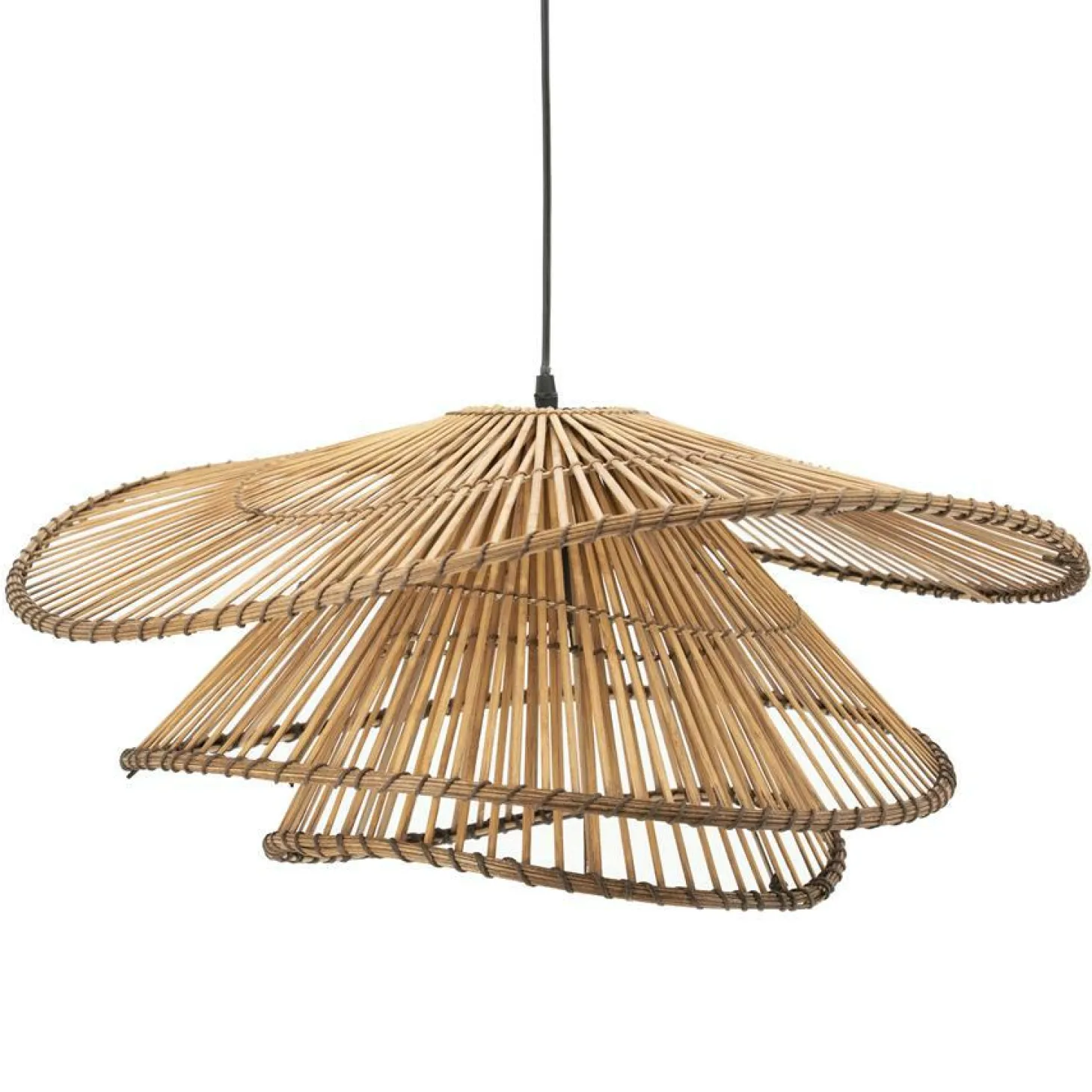 Hanglamp Yarin Rattan en bamboe 65cm - Loft24.nl